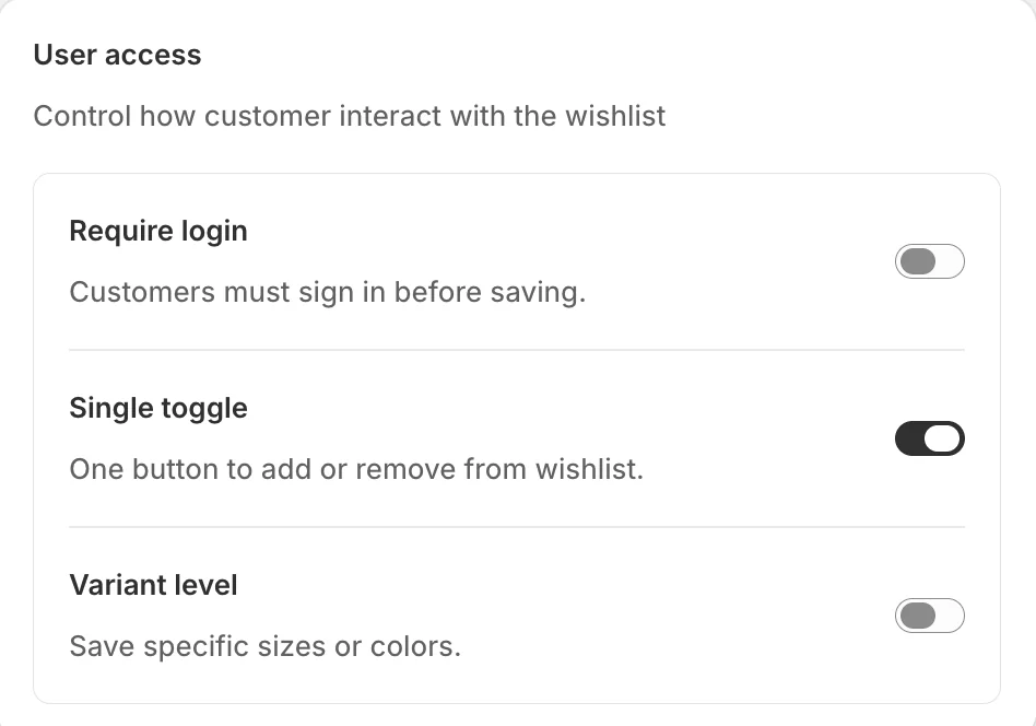 User access — Sledge