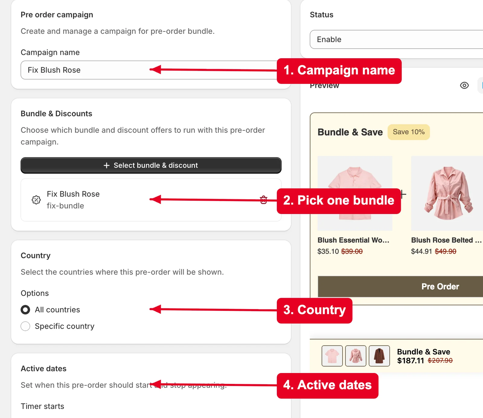 Create the campaign — Sledge