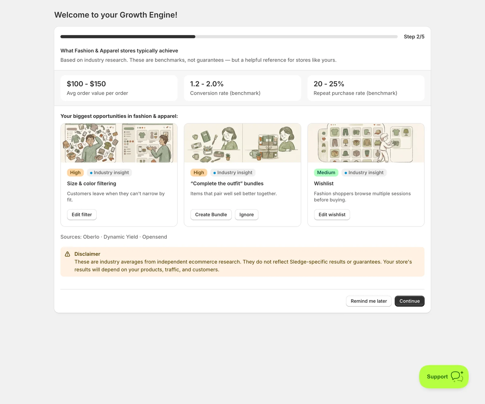 Step 3 — Review your benchmarks — Sledge