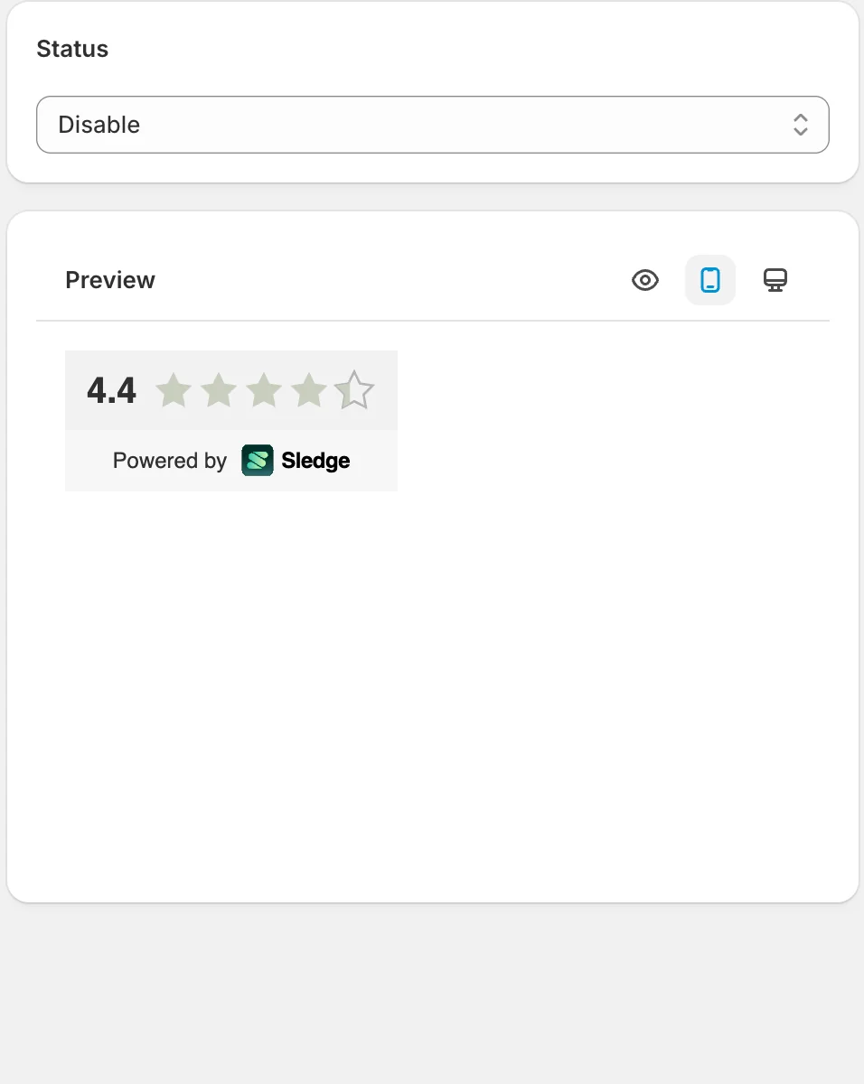 Status and Preview — Sledge