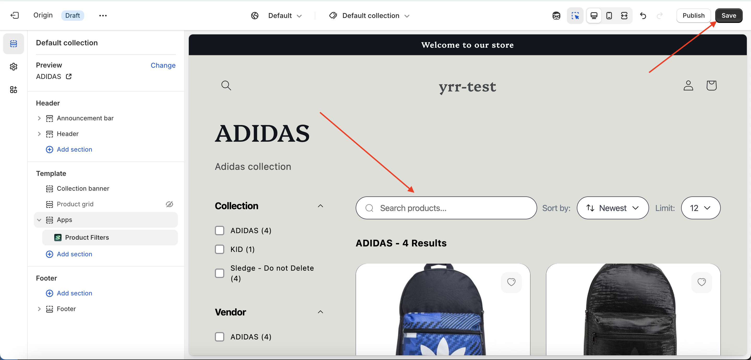 Badge Header Menu