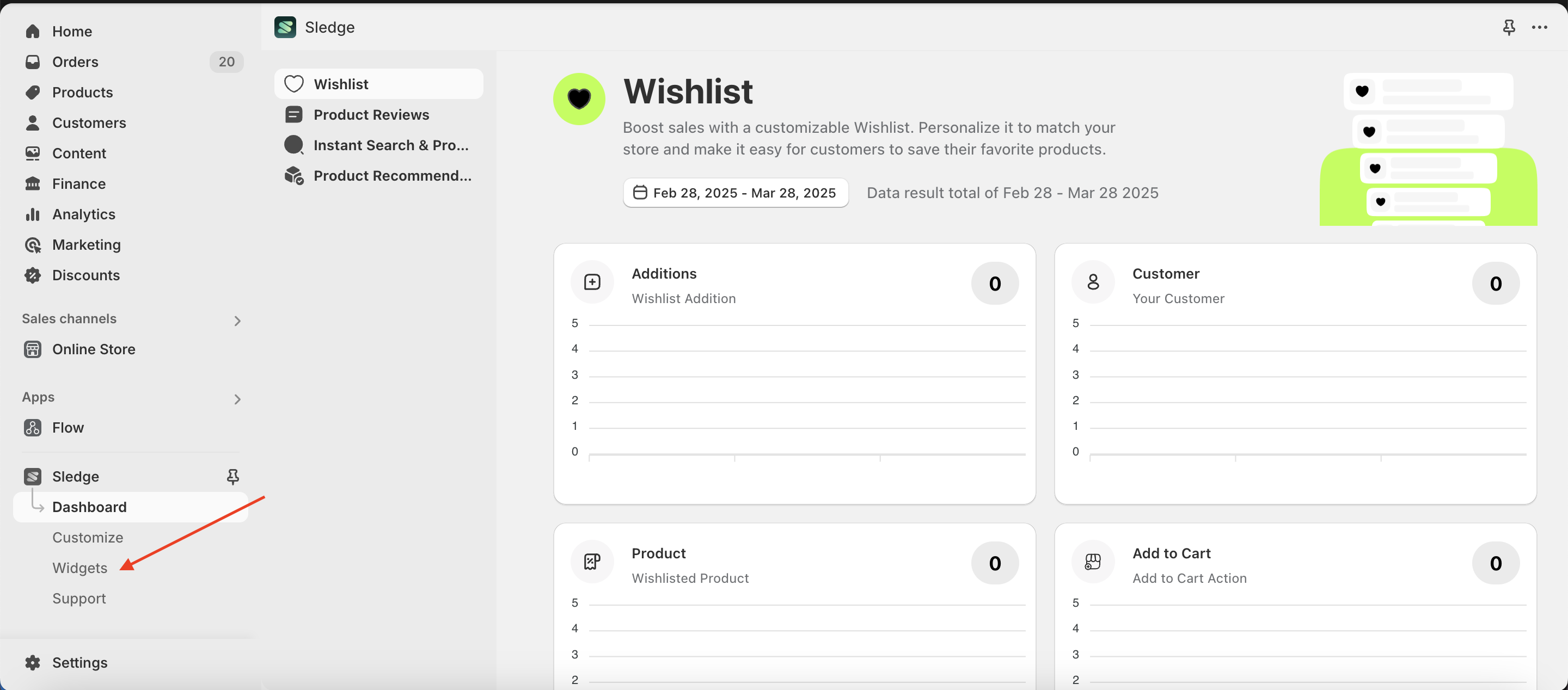 Badge Header Menu