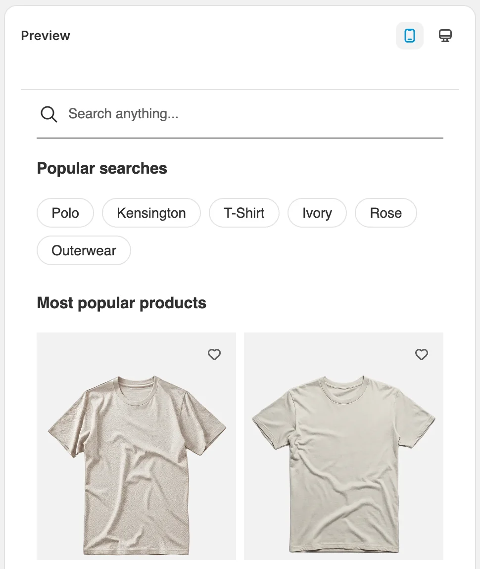 Step 6 — Search on click — Sledge