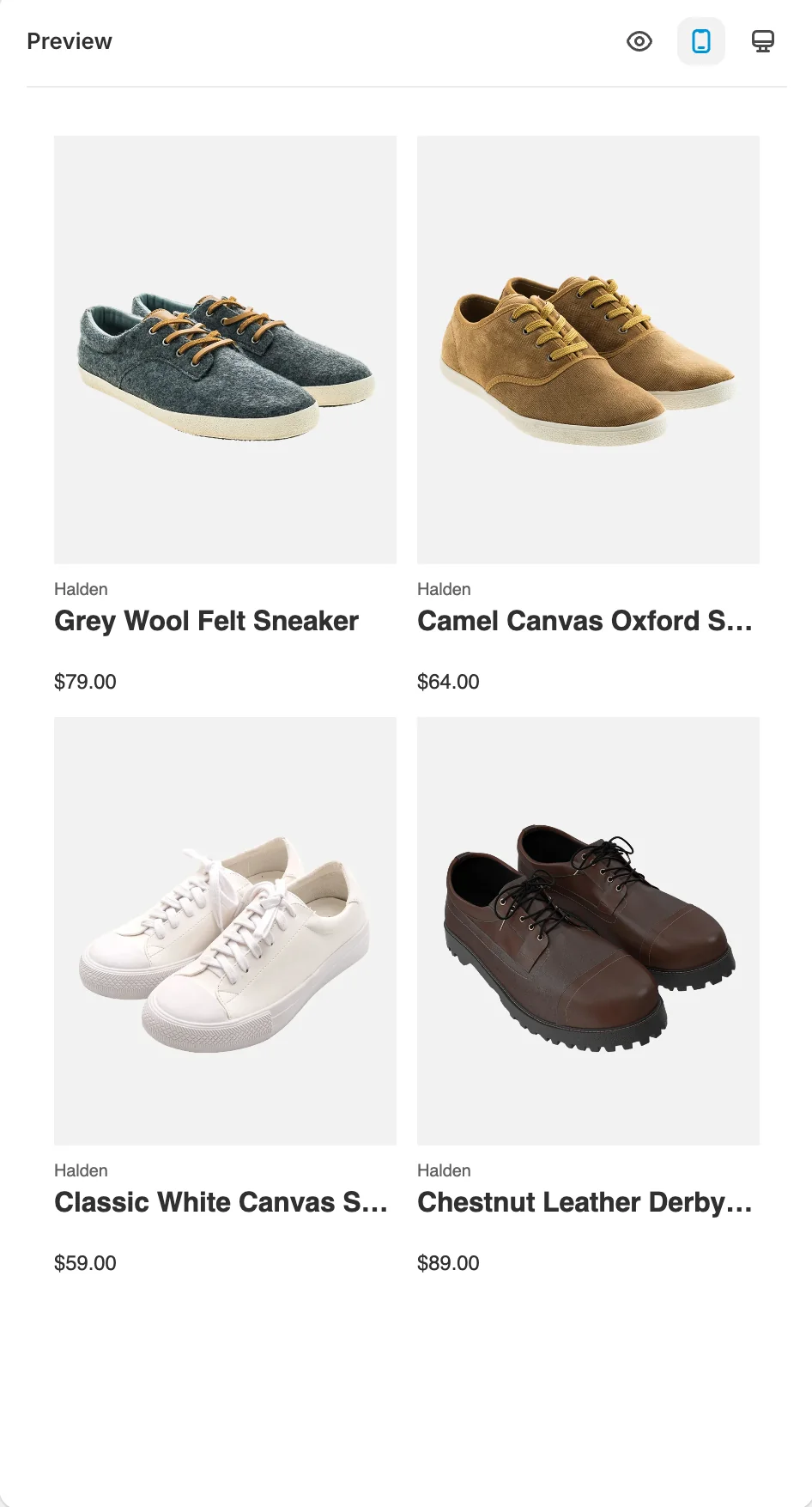 Product Attributes to Retrieve — Sledge