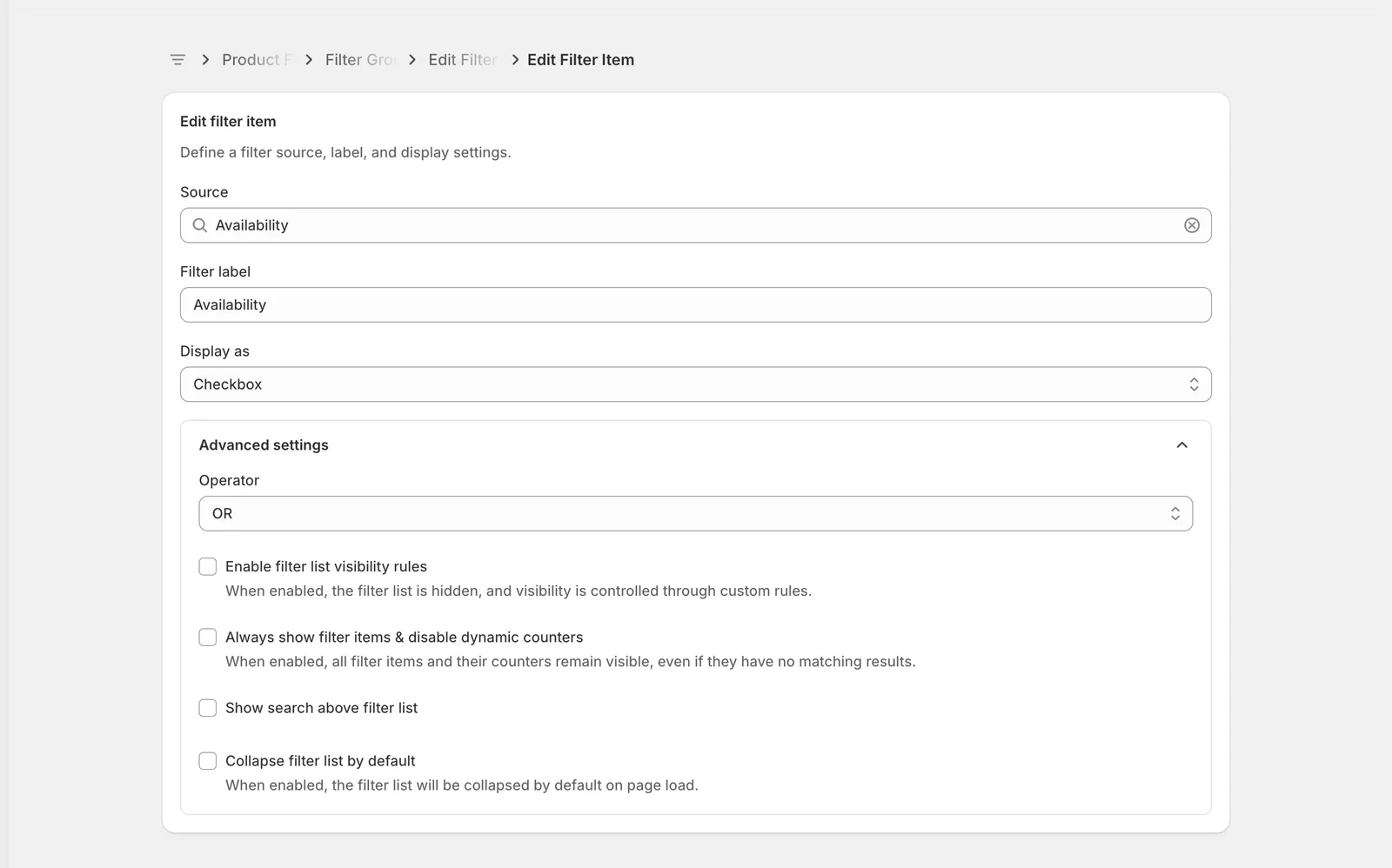 Step 5 — Open Advanced settings — Sledge