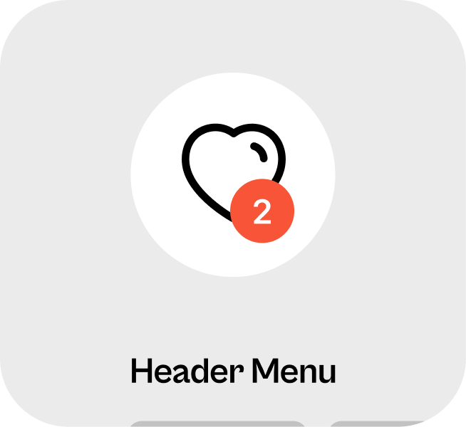 Badge Header Menu