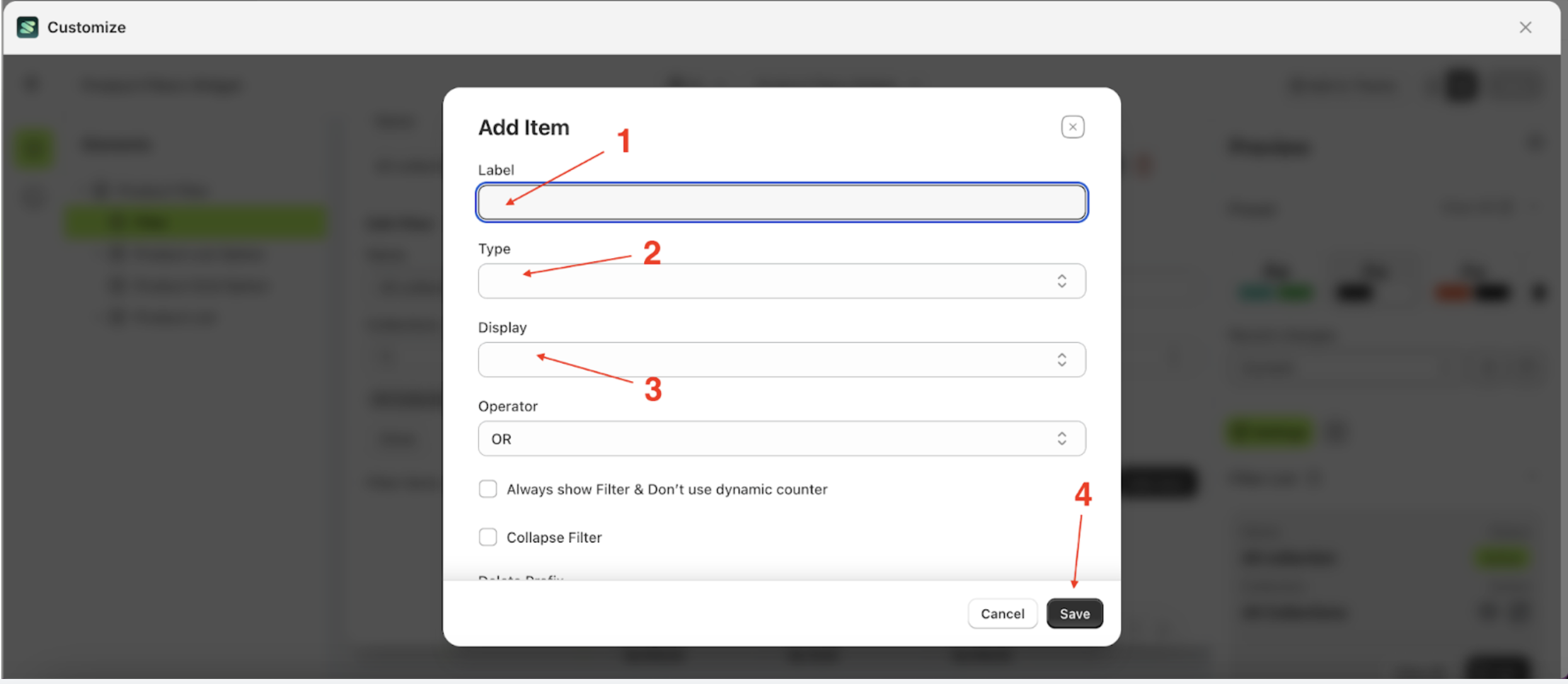 Badge Header Menu