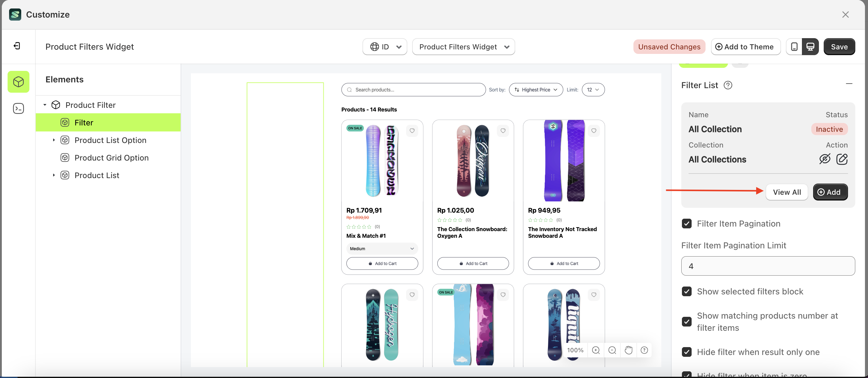 Badge Header Menu